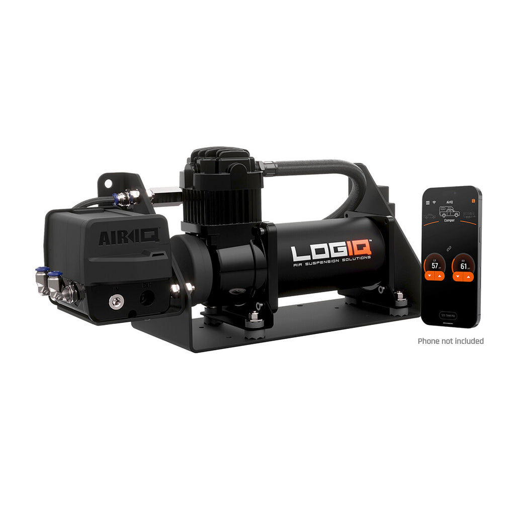 AirIQ Air Management Package. Pre-assembled, 2-Channel, HD compressor LogiQ Suspension