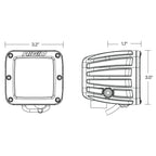 D-Series SAE Fog Yellow/White Pair RIGID Industries