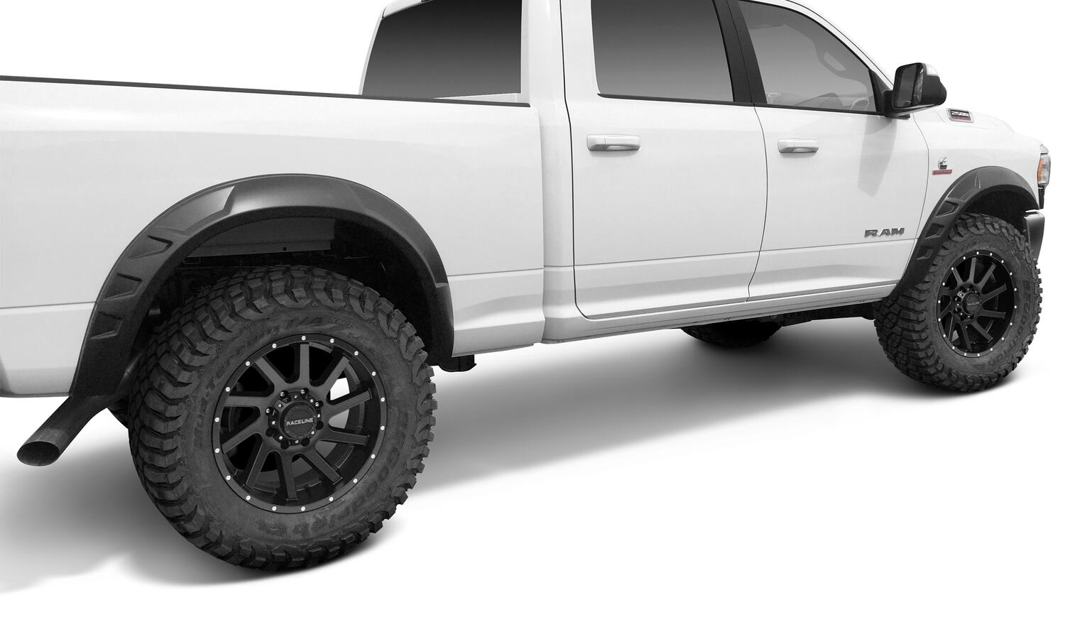 Drt Style Fender Flares Front And Rear For 19-26 Ram 2500/3500 Bushwacker