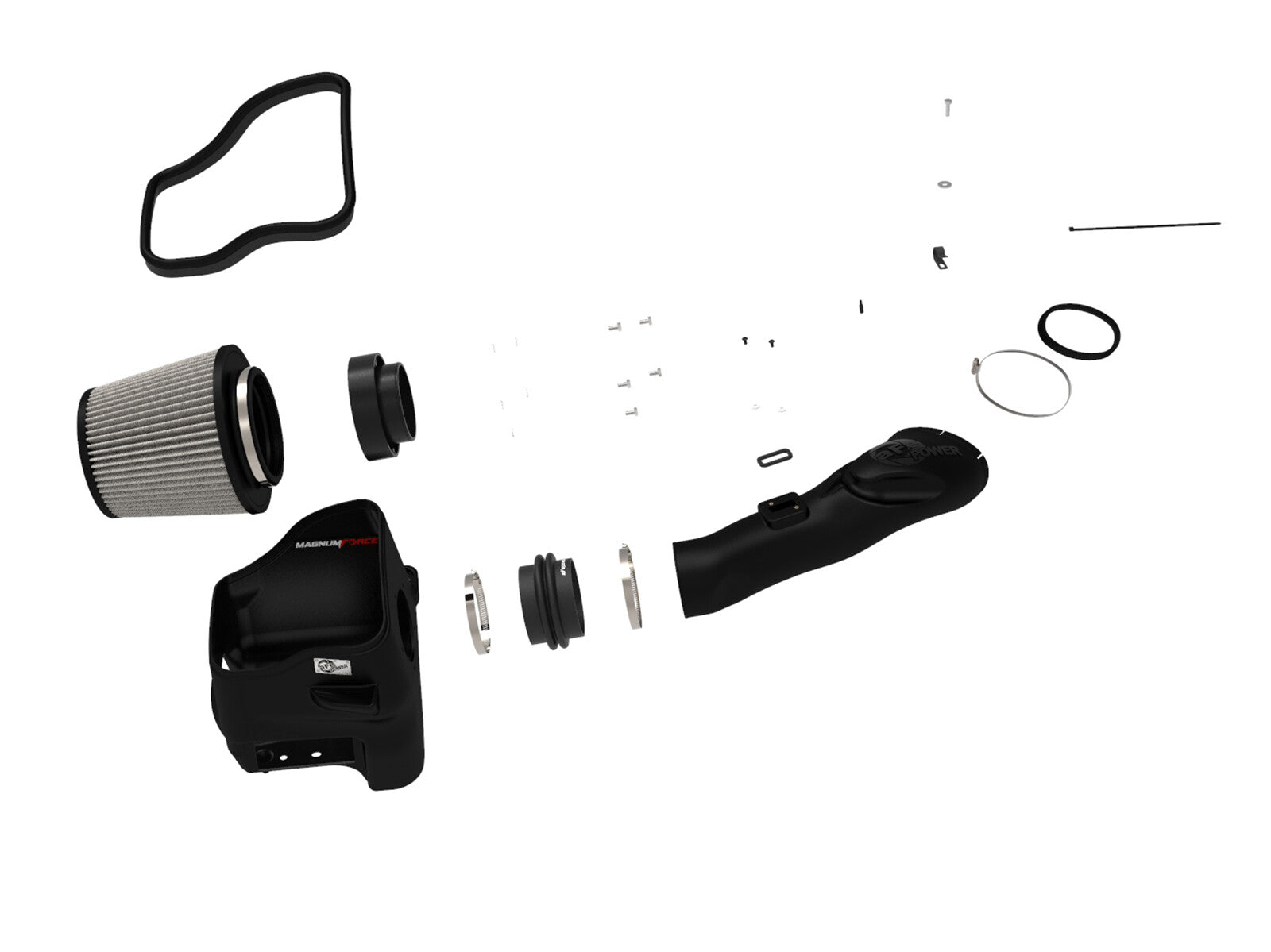 Magnum Force Stage-2 Cold Air Intake System w/ Pro Dry S Filter Ford Diesel Trucks 11-16 V8-6.7L Turbo Diesel