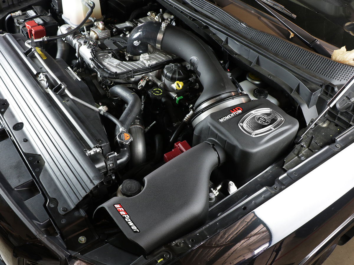 Momentum HD Cold Air Intake System w/ Pro Dry S Filter Nissan Titan Xd 16-19 V8-5.0L Turbo Diesel