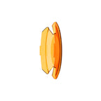 Shield 6 Inch Slimlite Amber Each KC HiLiTES