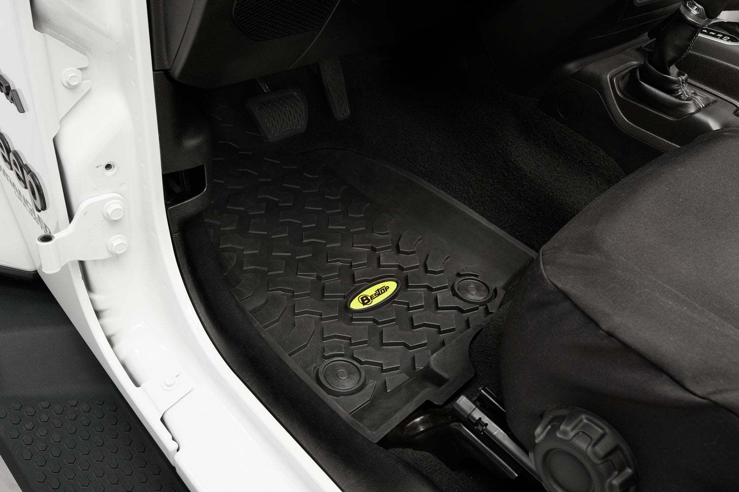 Floor Mats Jeep '20-26 Gladiator '18-26 Wrangler JL Front Black Bestop