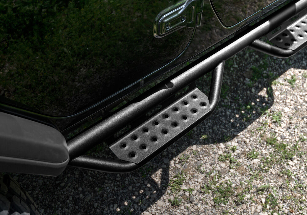 Nerf Step RS Bar Full Length (1 Step per Side) 2018-2026 Jeep Wrangler JL 2-Door Textured Black NFab