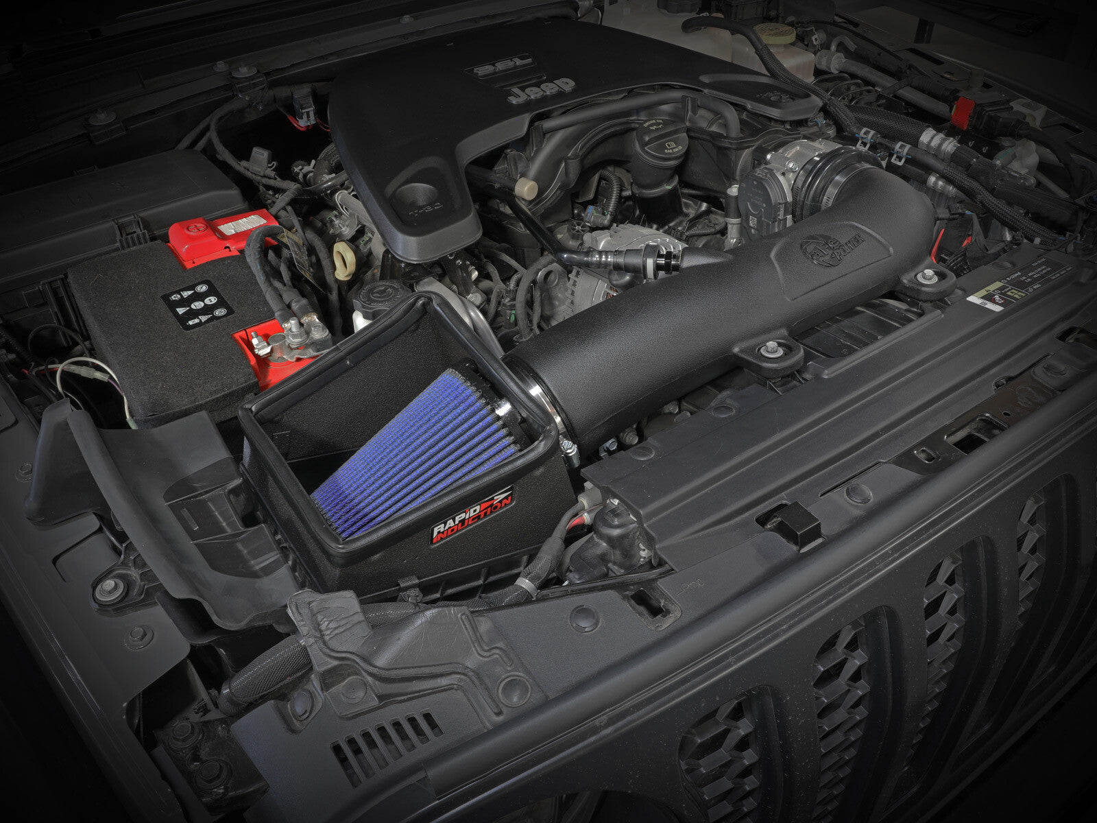 Rapid Induction Cold Air Intake System w/ Pro 5R Filter Jeep Wrangler (Jl)/Gladiator (Jt) 18-26 V6-3.6L