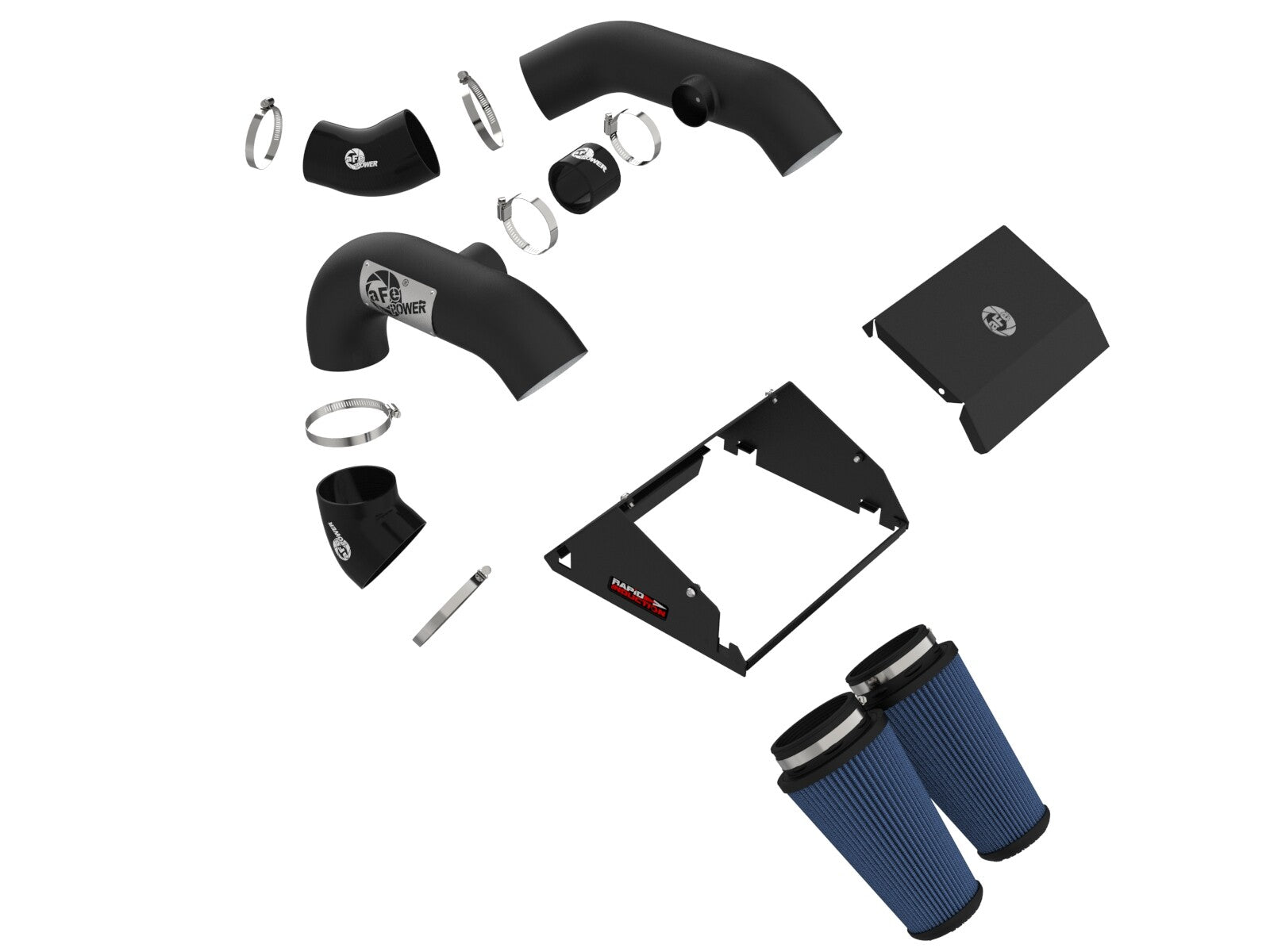 Rapid Induction Cold Air Intake System w/ Pro 5R Filter Ford F-150 Raptor 21-26 V6-3.5L Twin Turbo