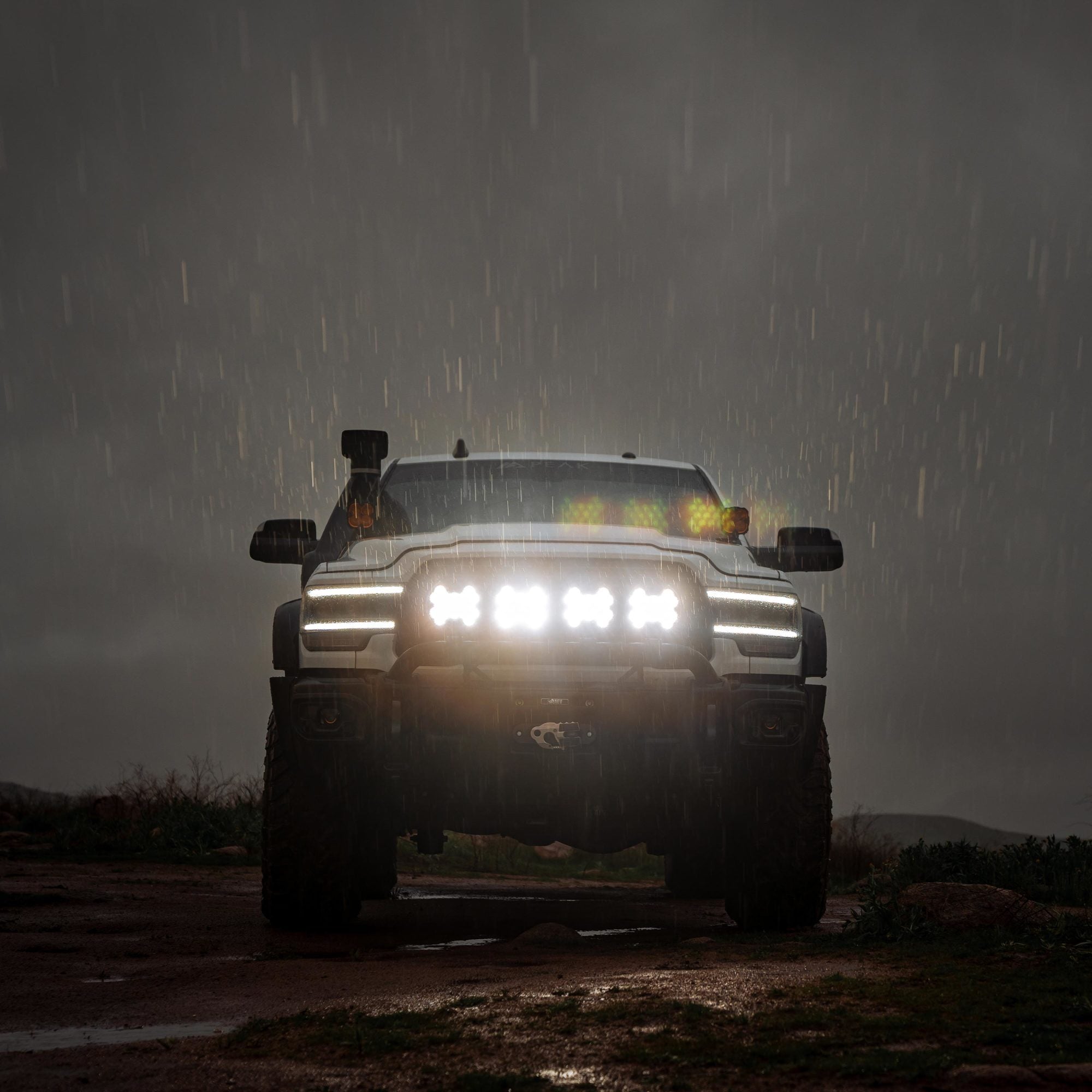 SlimLite 8 Inch LED Light Shield SAE Driving Clear KC HiLiTES