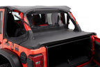Header Safari Cable Style Bikini Jeep '18-26 Wrangler JL 4-Door Black Diamond Bestop
