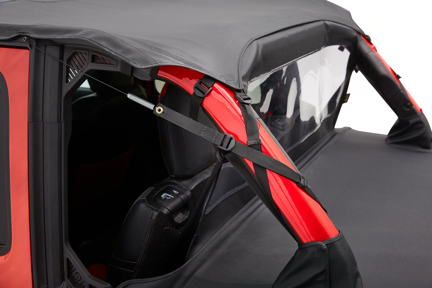 Header Safari Cable Style Bikini Jeep '18-26 Wrangler JL 4-Door Black Diamond Bestop