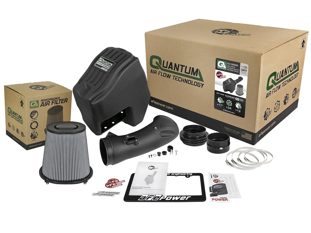 Quantum Cold Air Intake System Ford Diesel Trucks 11-16 V8-6.7L Turbo Diesel