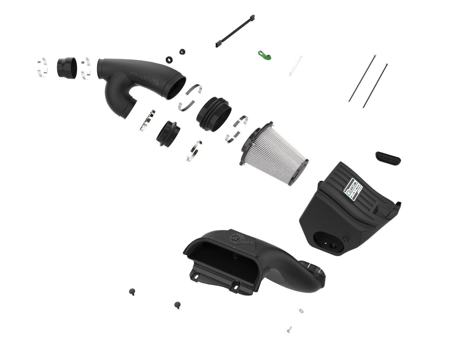 Quantum Cold Air Intake System w/ Pro Dry S Filter Ford F-150/Raptor 15-26 V6-2.7L Twin Turbo/V6-3.5L Twin Turbo
