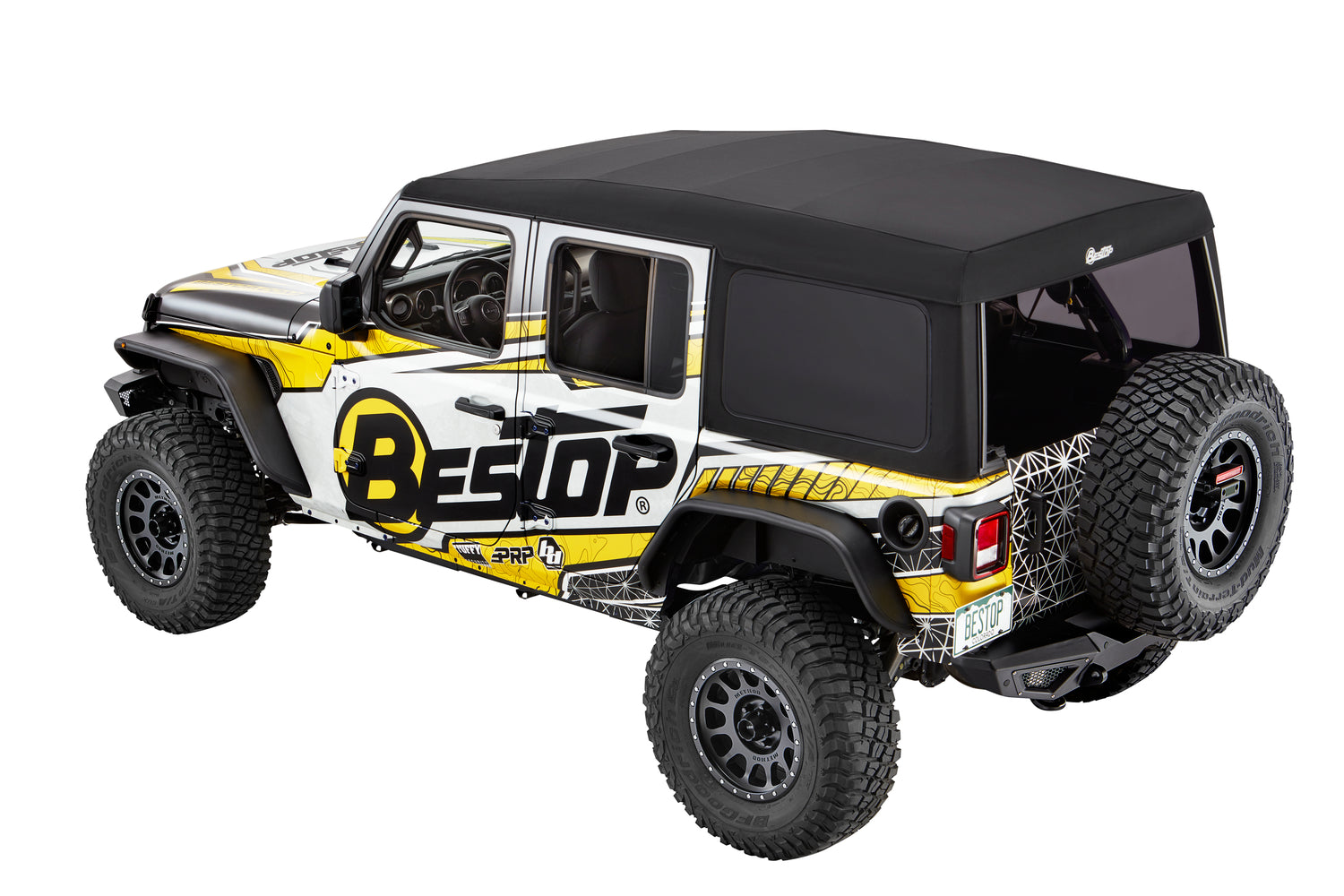 Supertop Ultra Jeep '18-26 Wrangler JL 4-Door Premium Black Twill Bestop
