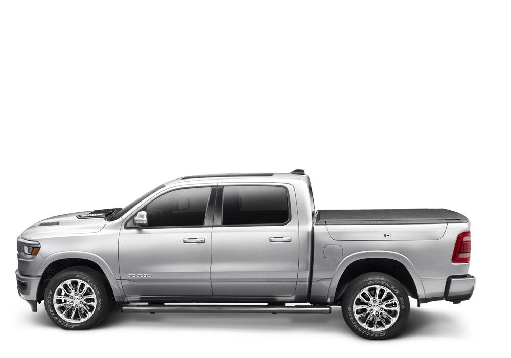 Lo Pro Tonneau Cover Black 2012-2018 (2019-2024 Classic) Ram 1500/2012-2025 2500/3500 6 Foot 4 Inch Bed with RamBox Truxedo