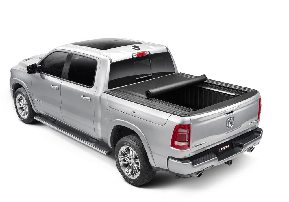 Lo Pro Tonneau Cover Black 2012-2018 (2019-2024 Classic) Ram 1500/2012-2025 2500/3500 6 Foot 4 Inch Bed with RamBox Truxedo