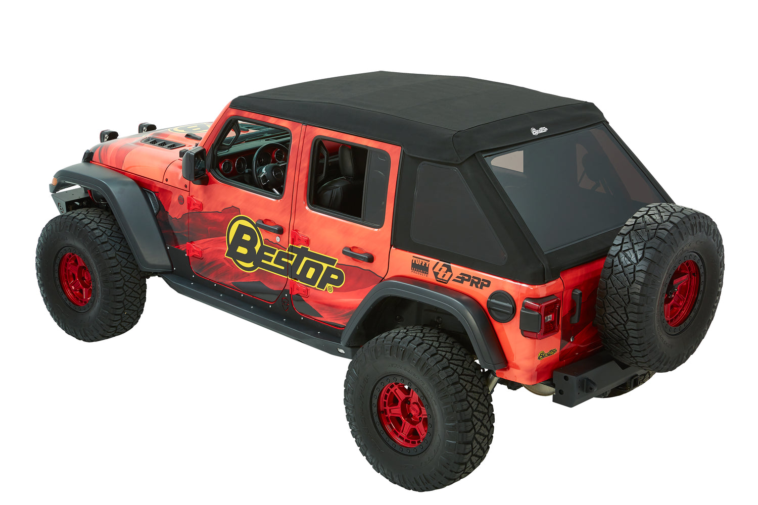 Trektop Ultra Jeep '18-26 Wrangler JL 4-Door Premium Black Twill Bestop