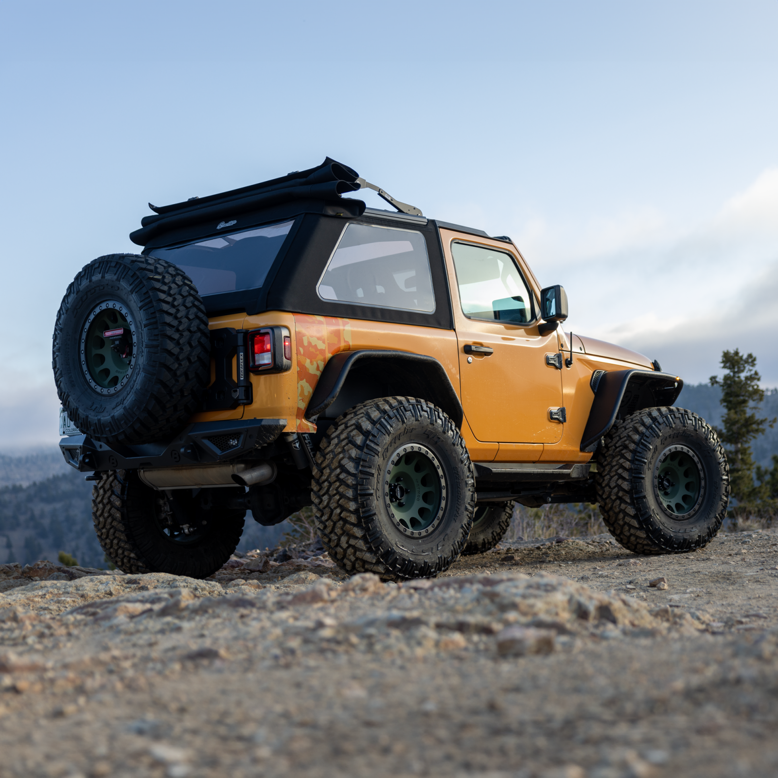 Trektop Glide 2-Door for JL Jeep 2018-26 Wrangler JL Premium Black Twill Bestop