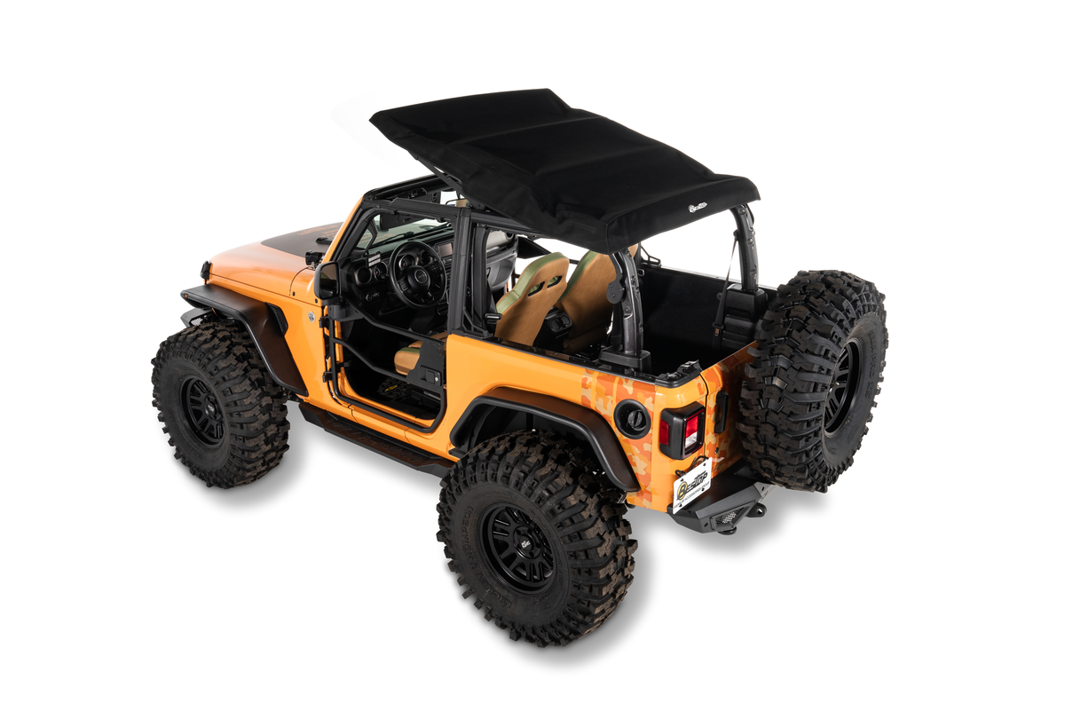 Trektop Glide 2-Door for JL Jeep 2018-26 Wrangler JL Black Diamond Bestop