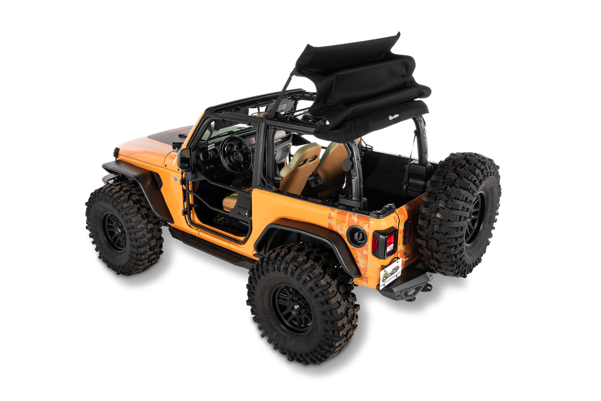 Trektop Glide 2-Door for JL Jeep 2018-26 Wrangler JL Black Diamond Bestop
