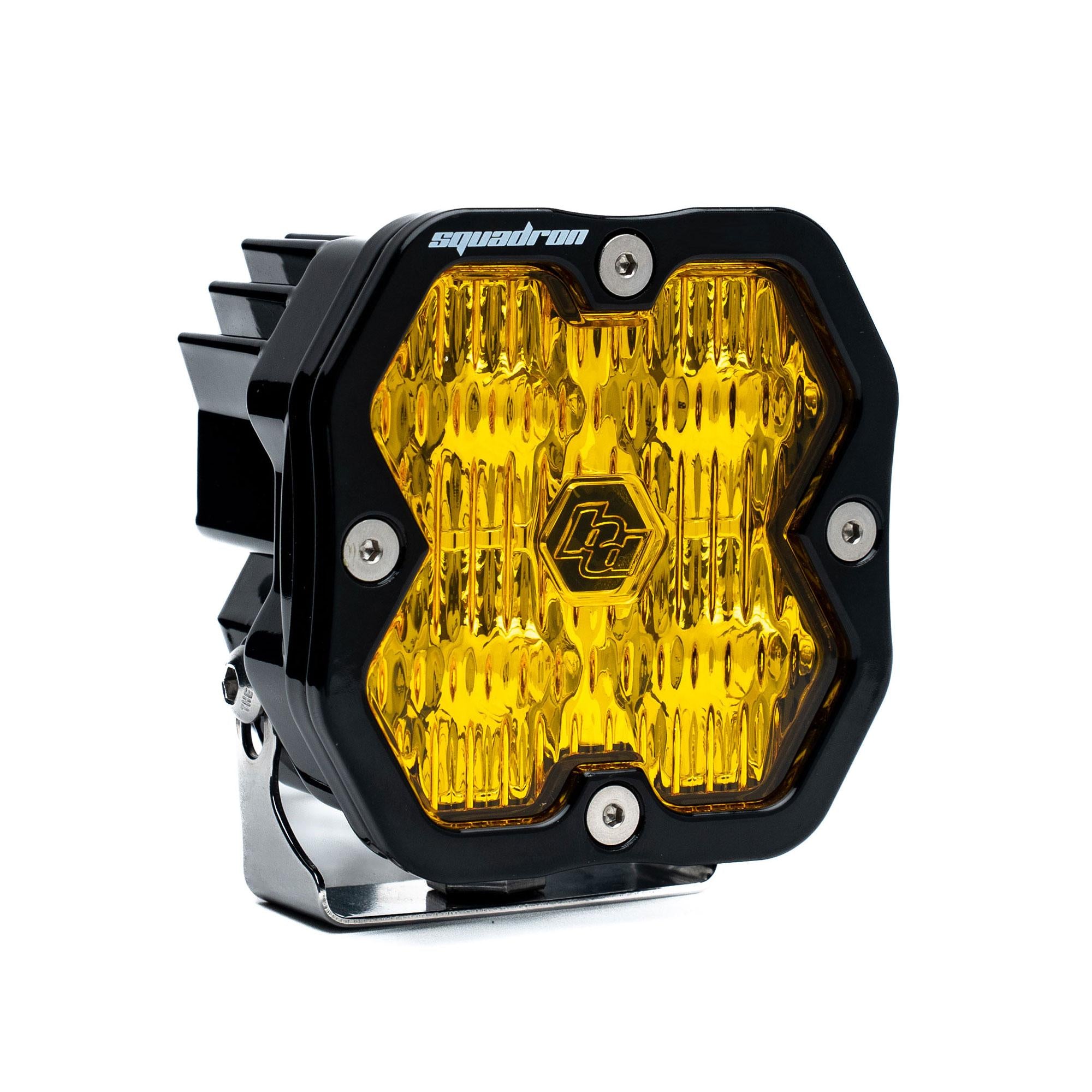 Squadron 2.0 Sport Black LED Auxiliary Light Pod Universal Baja Amber Wide Cornering Baja Designs