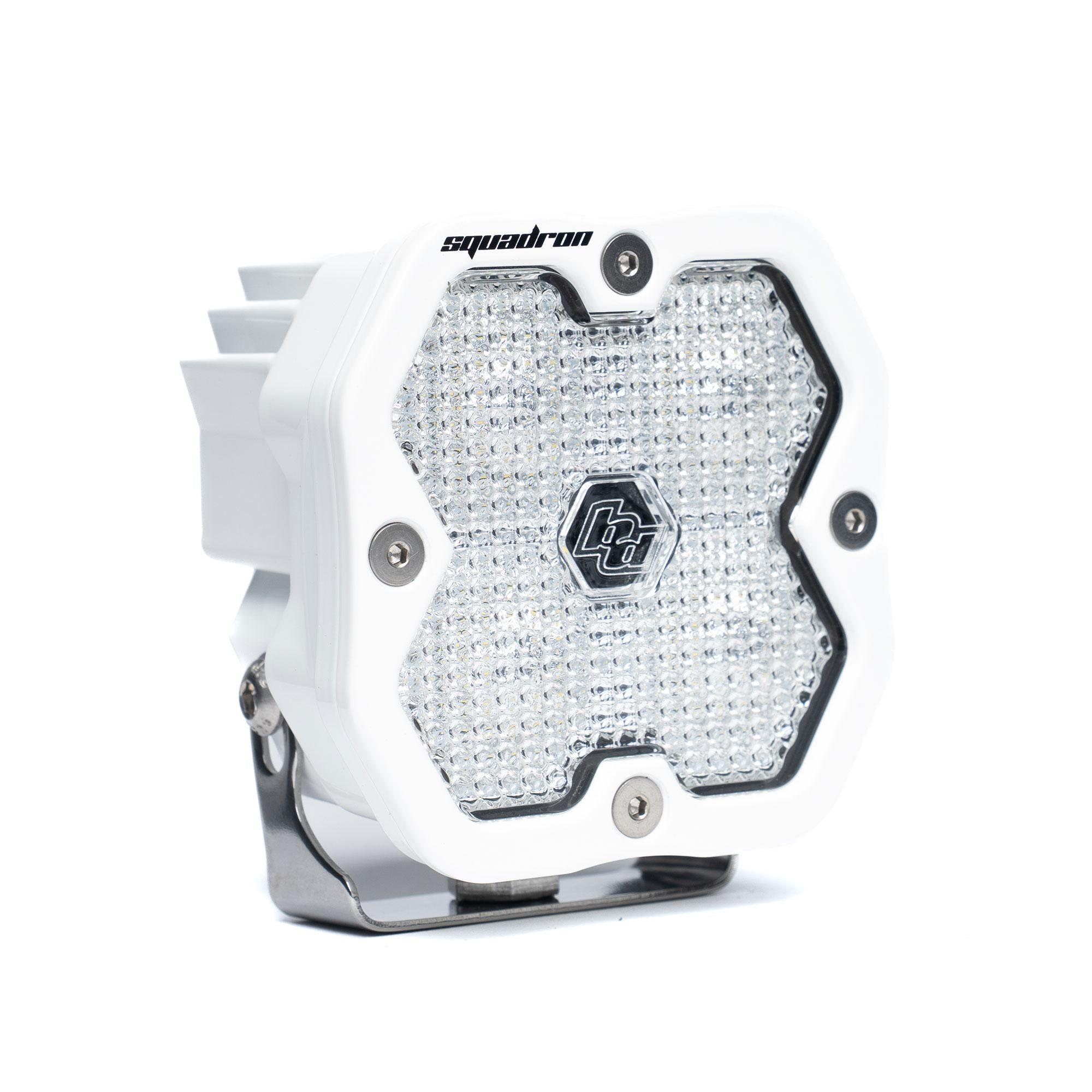 Squadron 2.0 Sport White Flush Mount LED Auxiliary Light Pod Universal Clear Work/Scene Baja Designs