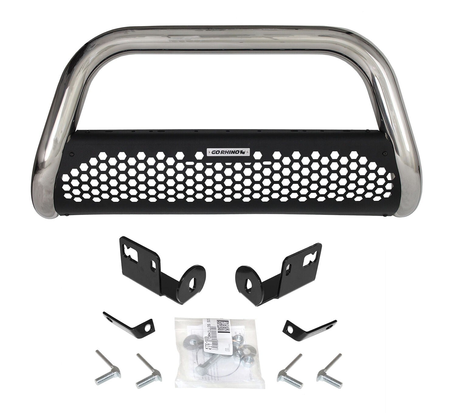 RC2 Bull Bar with Mounting Brackets Polished Stainless Steel 2009-2025 Ford F-150 Go Rhino