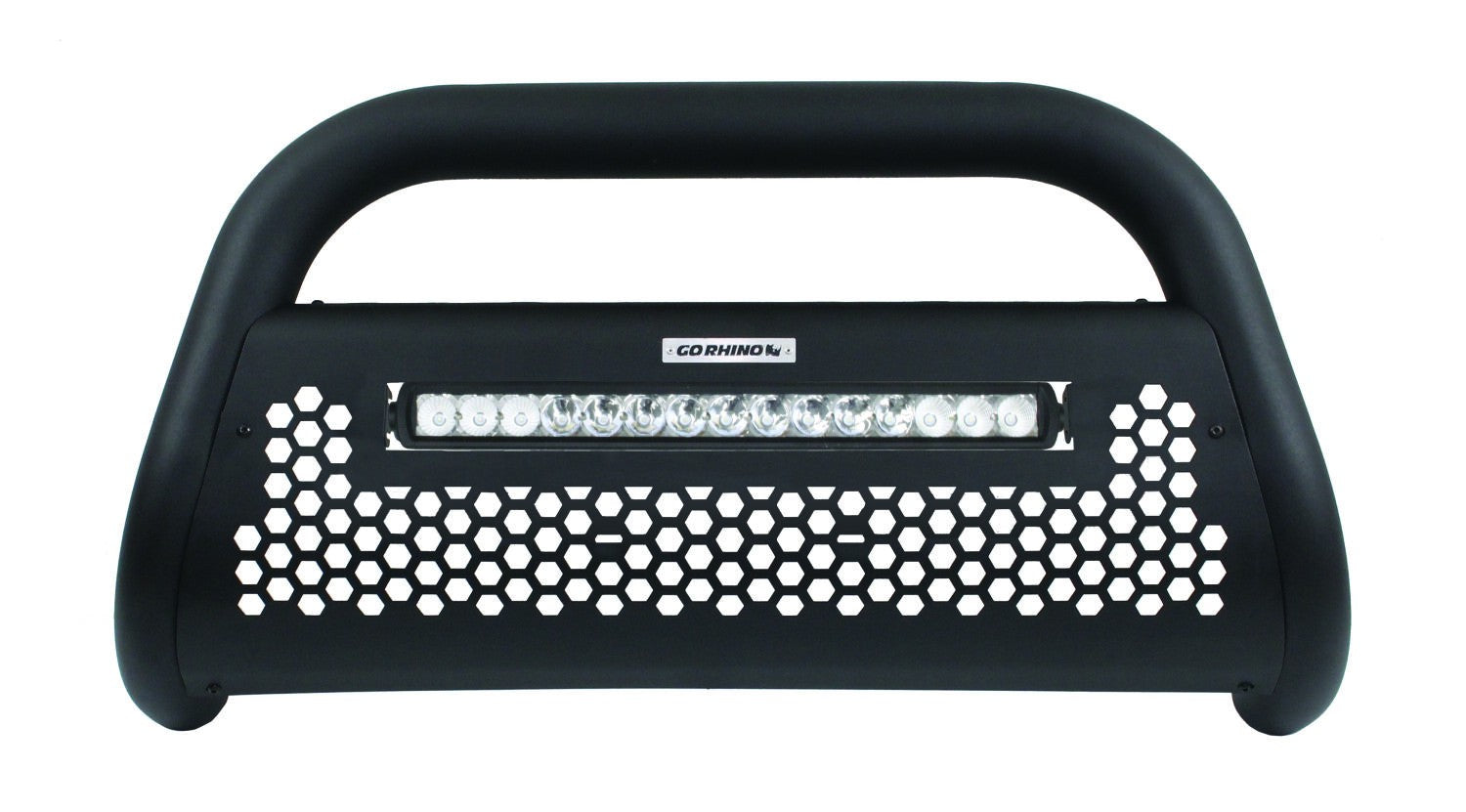 RC2 LR Bull Bar with Mounting Brackets & 20 Inch Light Bar Textured Black 2007-2021 Toyota Tundra 2008-2022 Toyota Sequoia Go Rhino