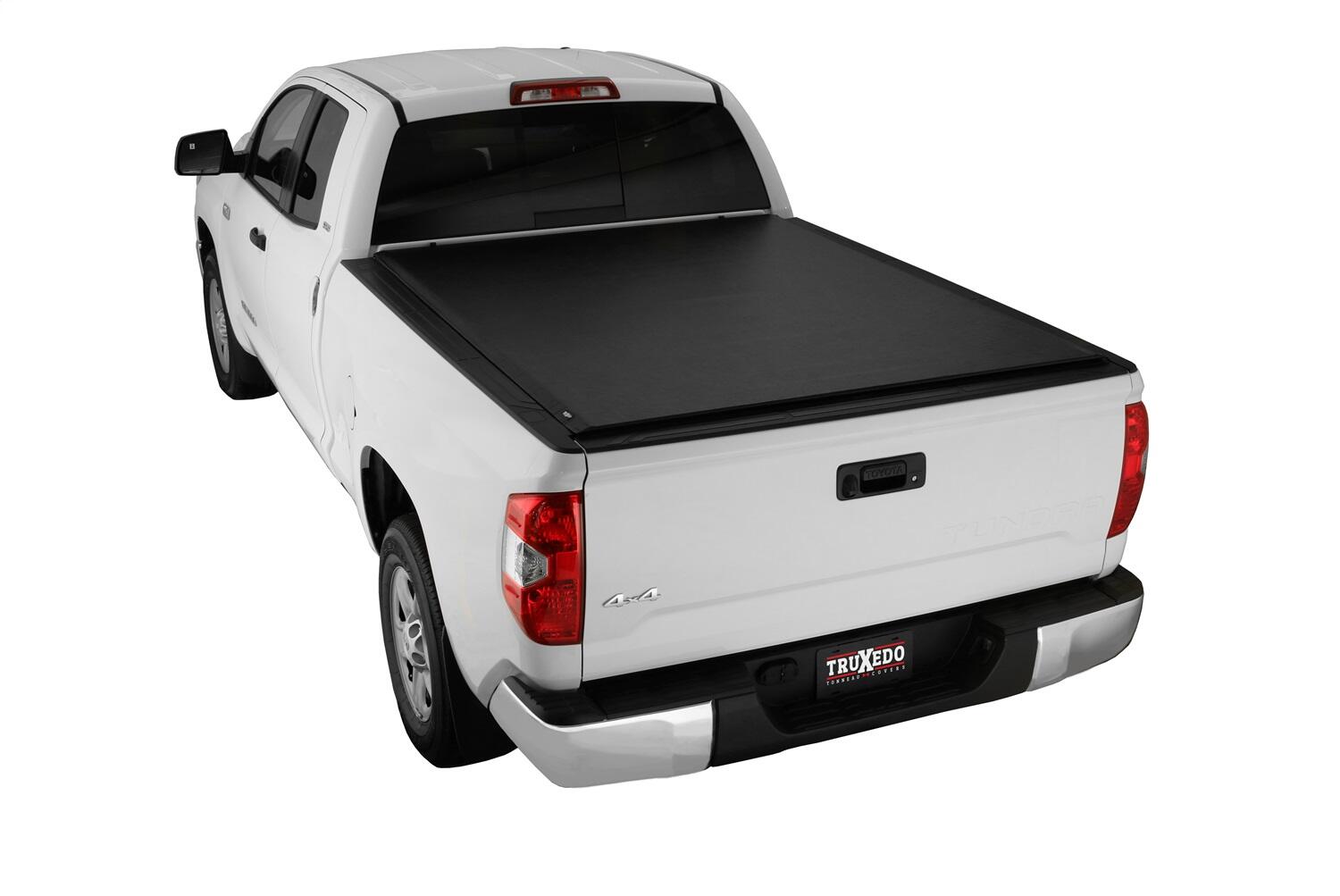 Lo Pro Tonneau Cover Black 2022-2026 Toyota Tundra 5 Foot 7 Inch Bed with Deck Rail System Truxedo
