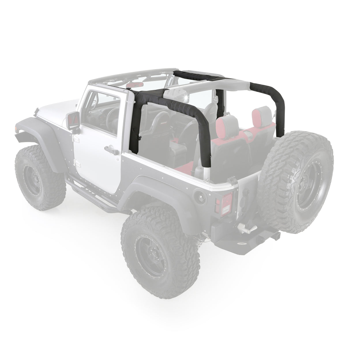 Replacement Molle Sport Bar Cover Kit 2007-2018 Jeep Wrangler JK 2 Door Smittybilt