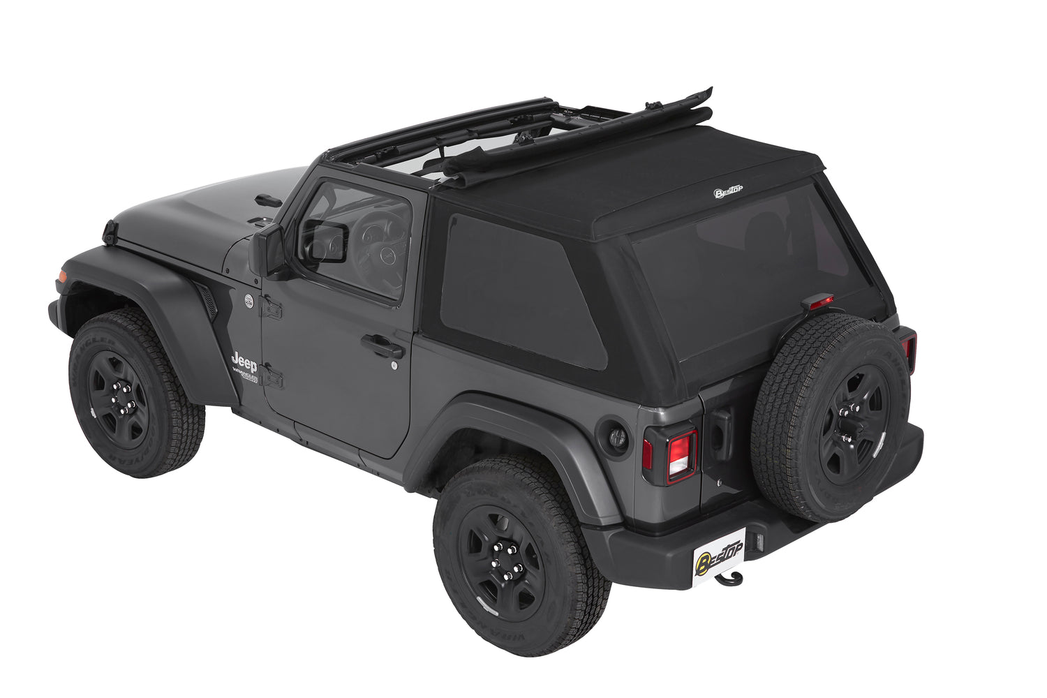 Trektop Jeep '18-26 Wrangler JL 2-Door Premium Black Twill Bestop