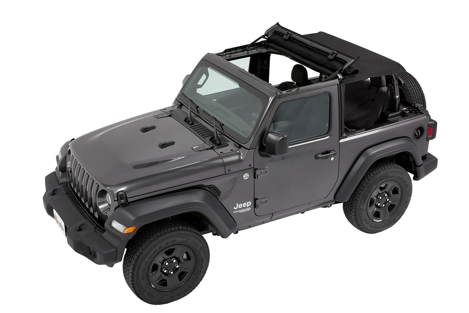 Trektop Jeep '18-26 Wrangler JL 2-Door Premium Black Twill Bestop