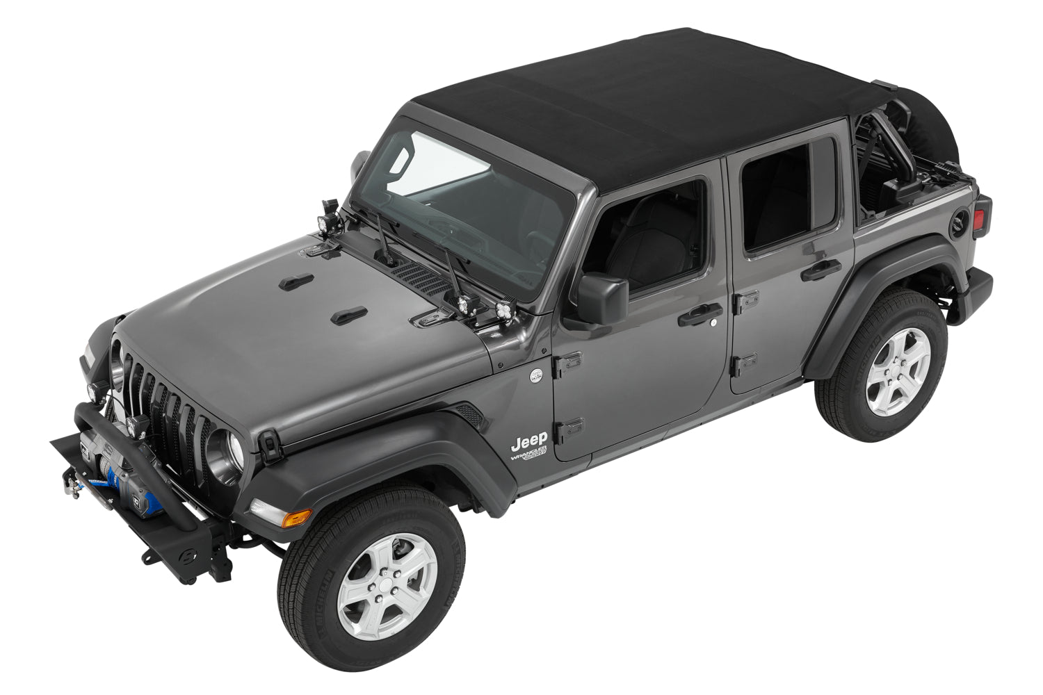 Trektop Jeep '18-26 Wrangler JL 4-Door Premium Black Twill Bestop