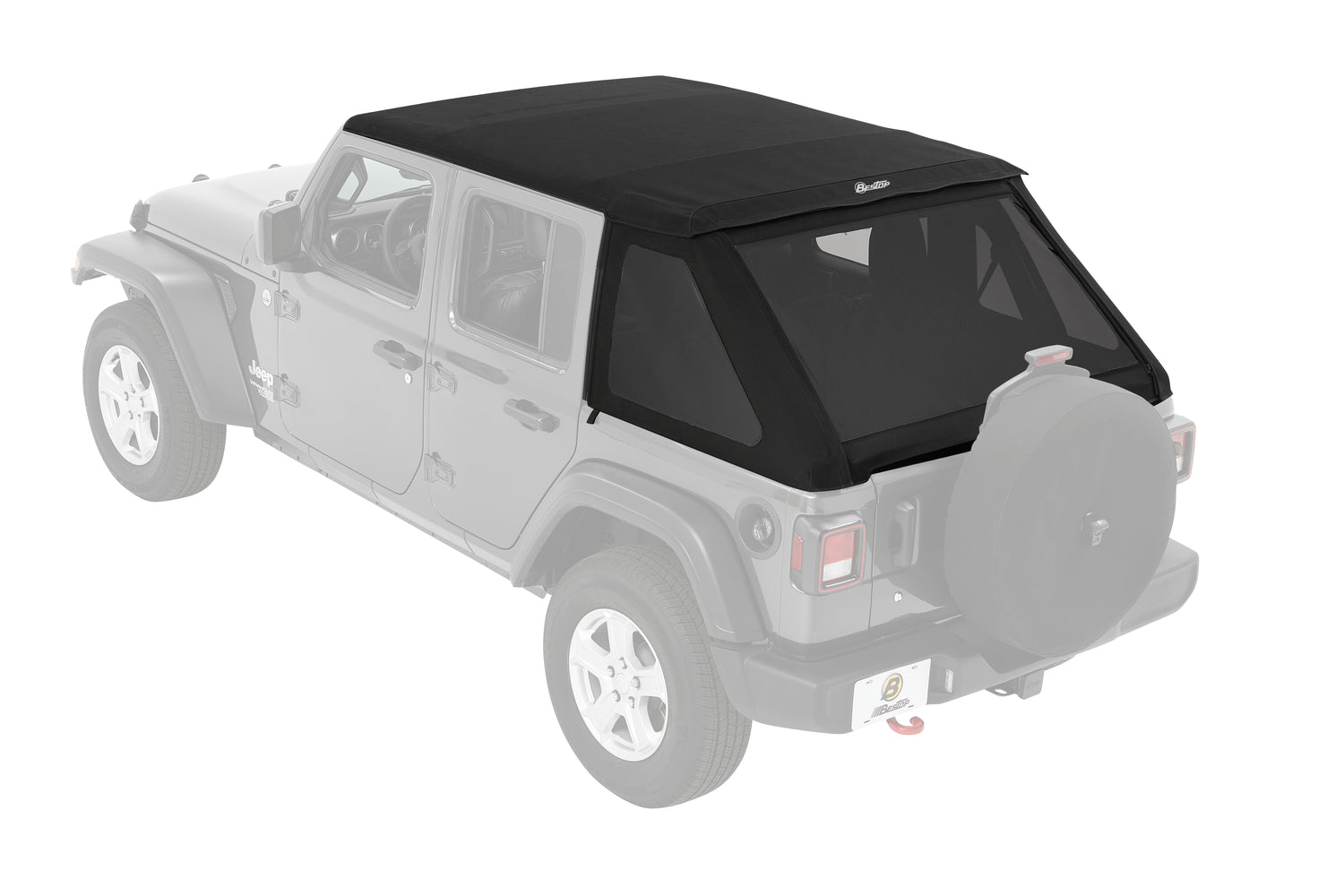 Trektop Jeep '18-26 Wrangler JL 4-Door Black Diamond Bestop