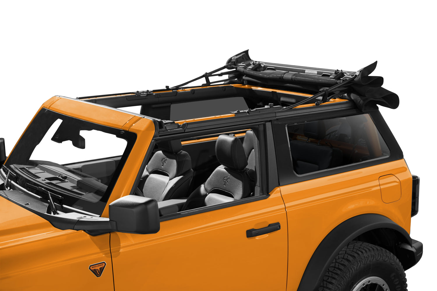Trektop '21-26 Bronco 2-Door Premium Black Twill Bestop