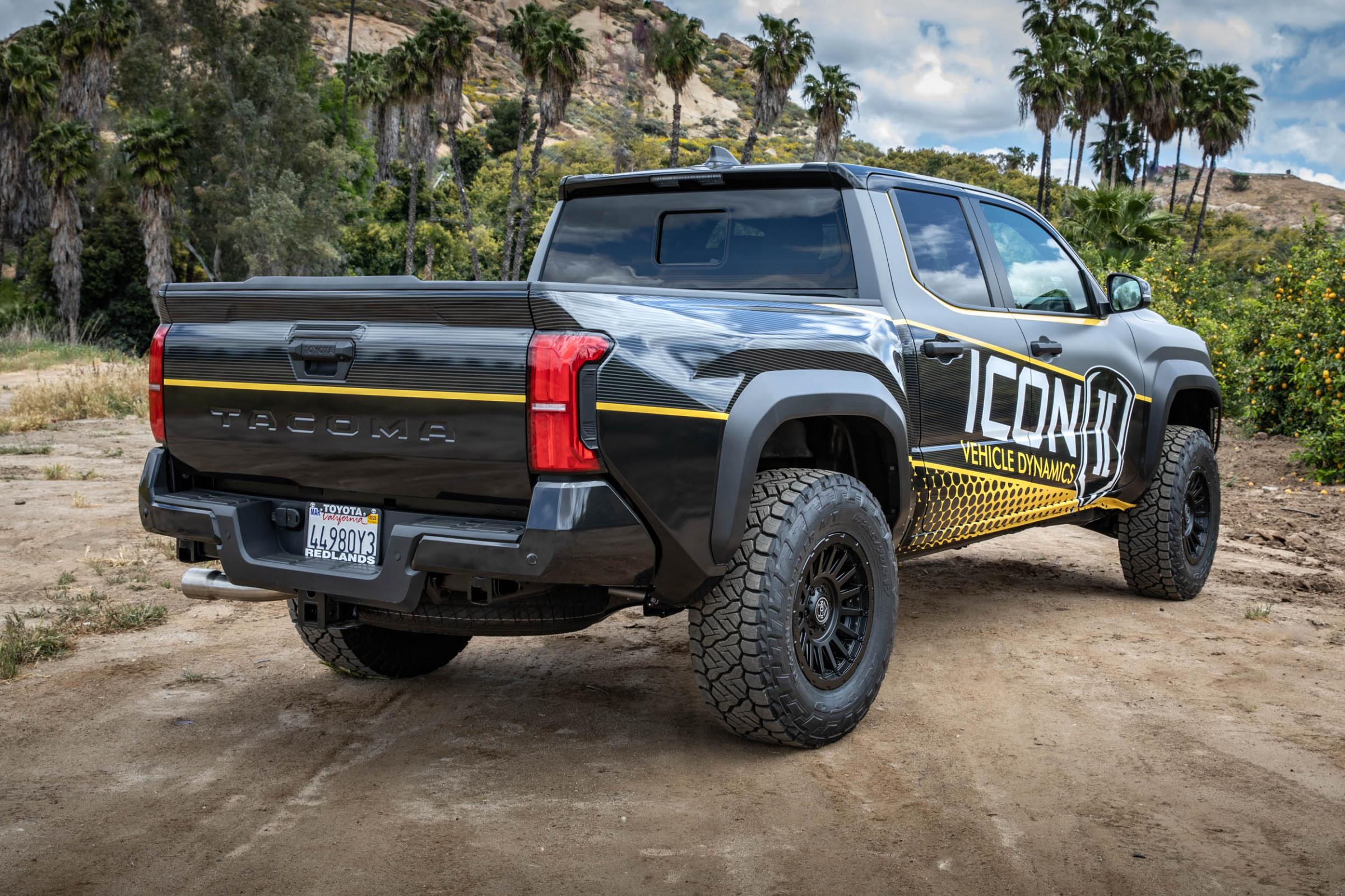 2024-2025 Toyota Tacoma 0-1 Inch Lift Rear V.S. 2.5 Aluminum Series Shock Absorbers Remote Reservoir W/ CDCV Pair Icon Vehicle Dynamics