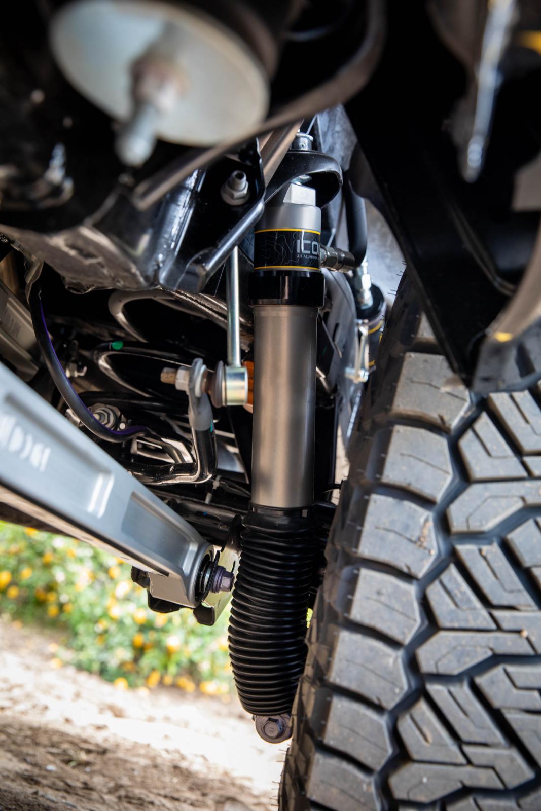 2024-2025 Toyota Tacoma 0-1 Inch Lift Rear V.S. 2.5 Aluminum Series Shock Absorbers Remote Reservoir W/ CDXS Pair Icon Vehicle Dynamics