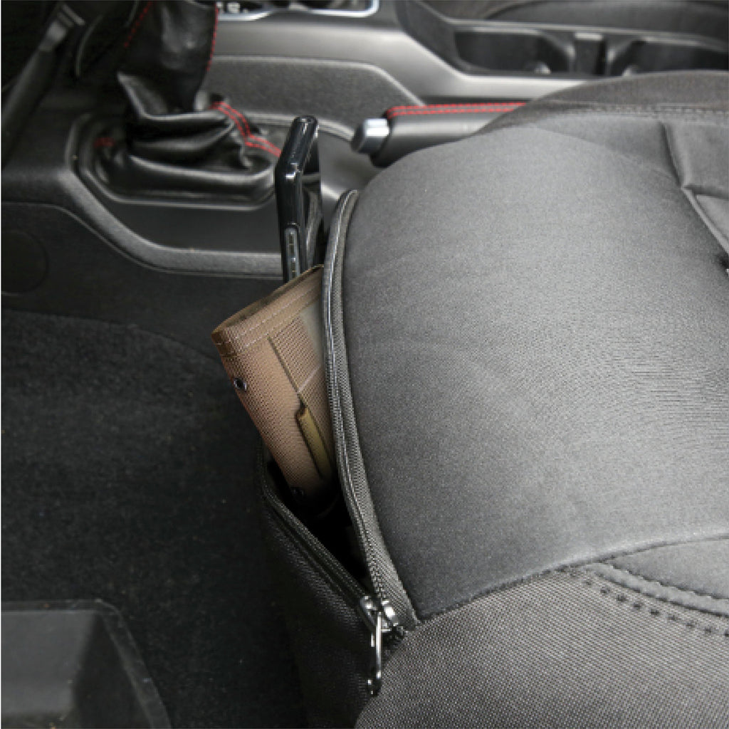 Gen2 Neoprene Front and Rear Seat Cover Kit Black/Black 2020-2023 Jeep Gladiator Smittybilt