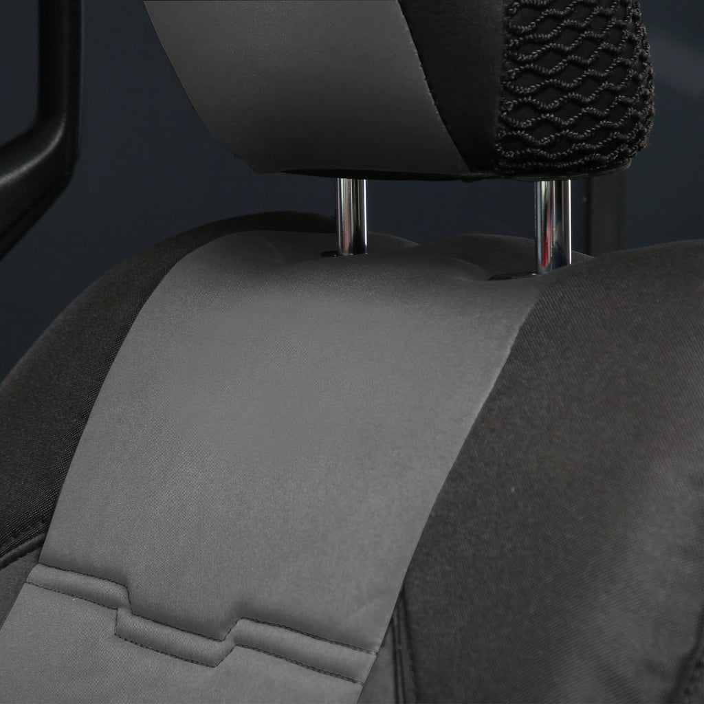 Gen2 Neoprene Front and Rear Seat Cover Kit Charcoal/Black 2020-2023 Jeep Gladiator Smittybilt