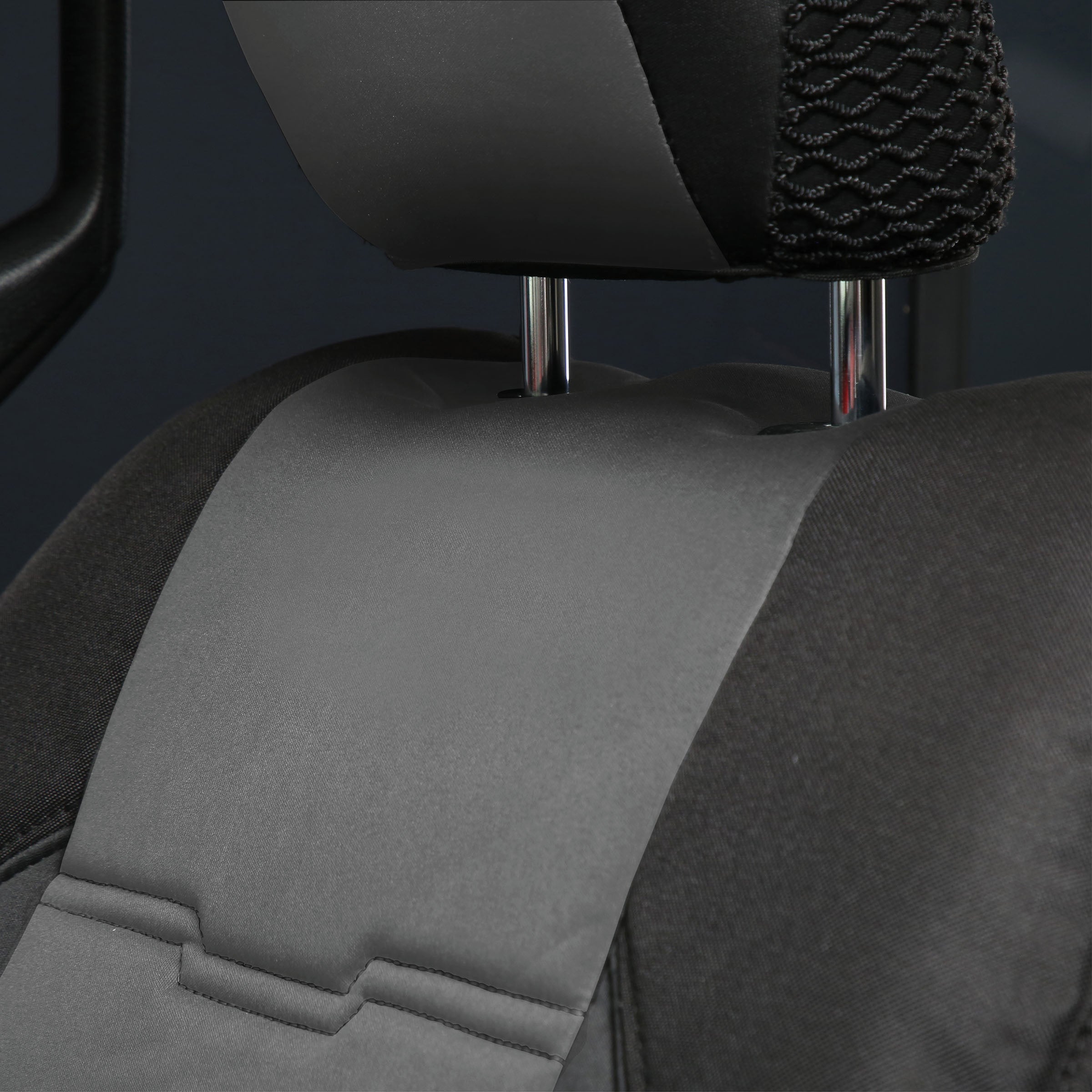 Gen2 Neoprene Front and Rear Seat Cover Kit Charcoal/Black 2020-2023 Jeep Gladiator Smittybilt