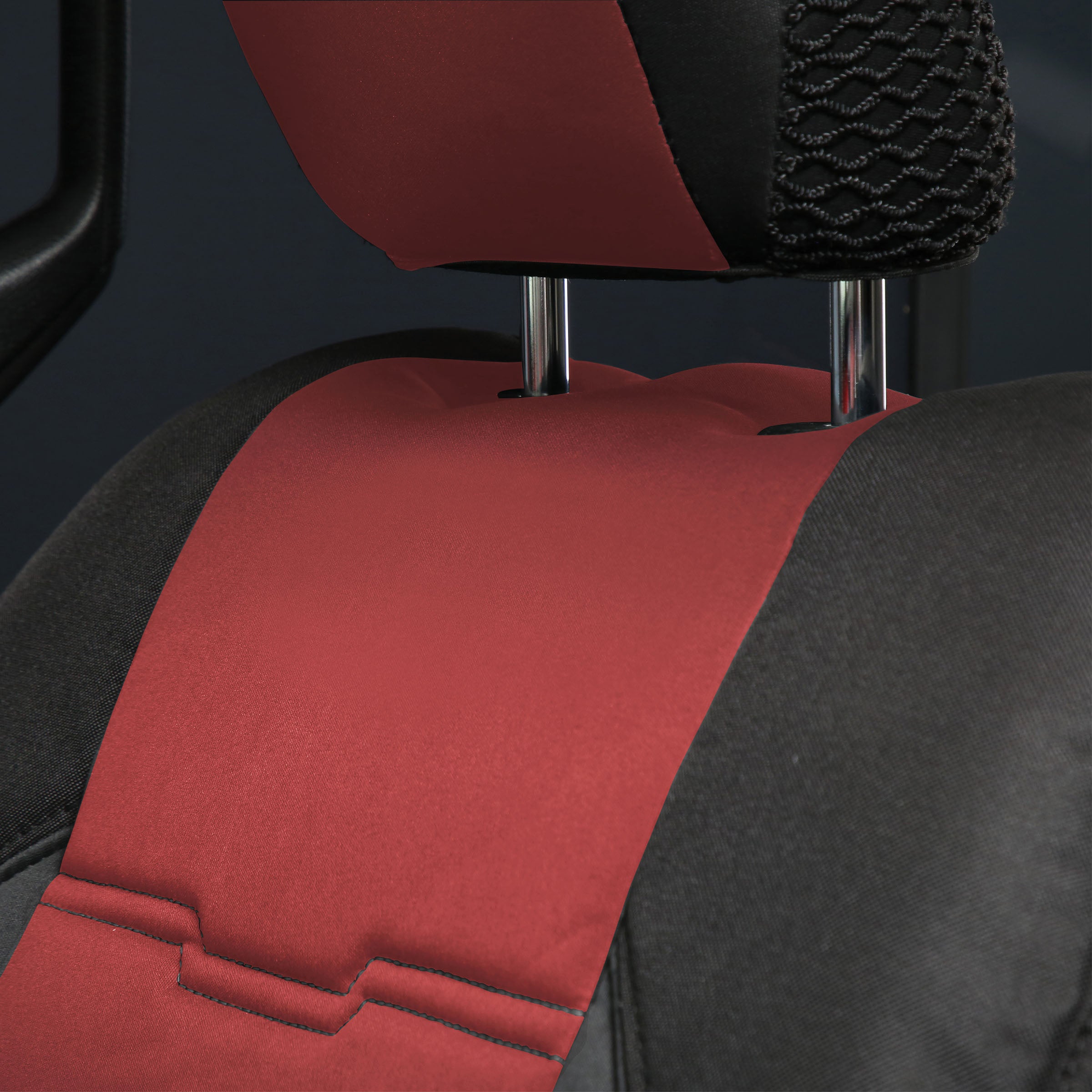 Gen2 Neoprene Front and Rear Seat Cover Kit Red/Black 2020-2023 Jeep Gladiator Smittybilt
