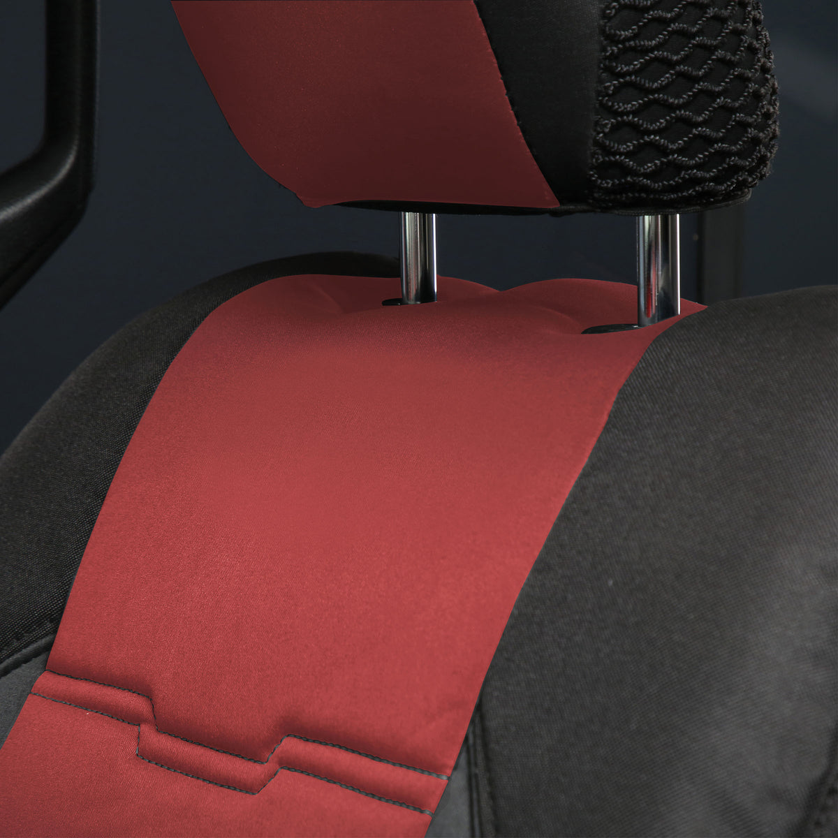 Gen2 Neoprene Front and Rear Seat Cover Kit Red/Black 2020-2023 Jeep Gladiator Smittybilt