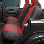 Gen2 Neoprene Front and Rear Seat Cover Kit Red/Black 2020-2023 Jeep Gladiator Smittybilt