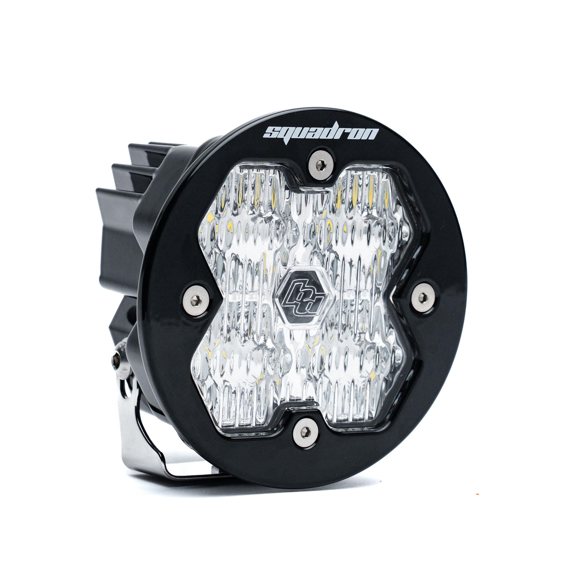 Squadron-R 2.0 Sport Black LED Auxiliary Light Pod Universal Clear Wide Cornering Baja Designs
