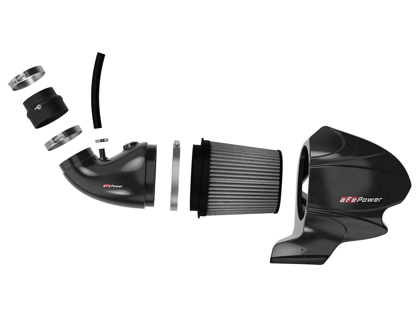 Black Series Carbon Fiber Cold Air Intake System Jeep Grand Cherokee (WK2) 12-21 V8-6.4L Hemi