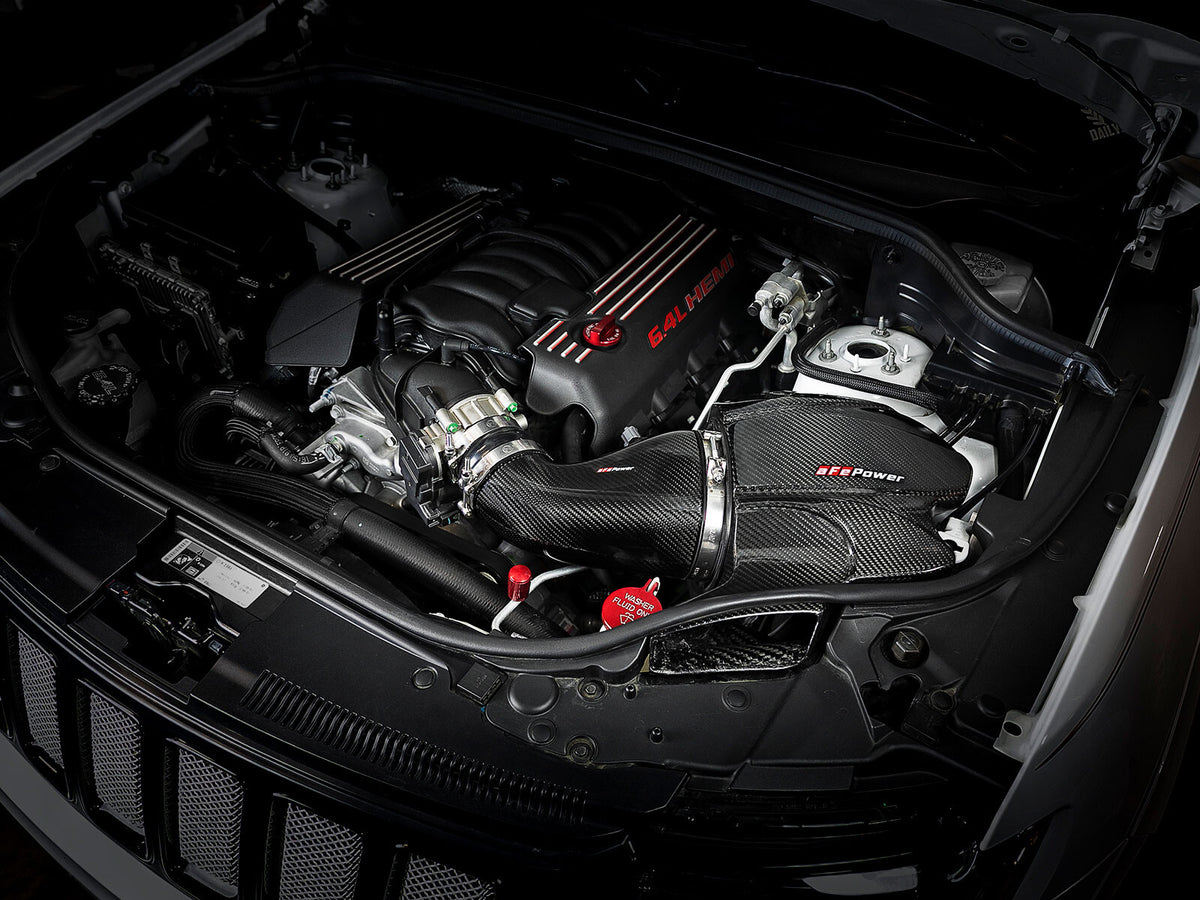 Black Series Carbon Fiber Cold Air Intake System Jeep Grand Cherokee (WK2) 12-21 V8-6.4L Hemi
