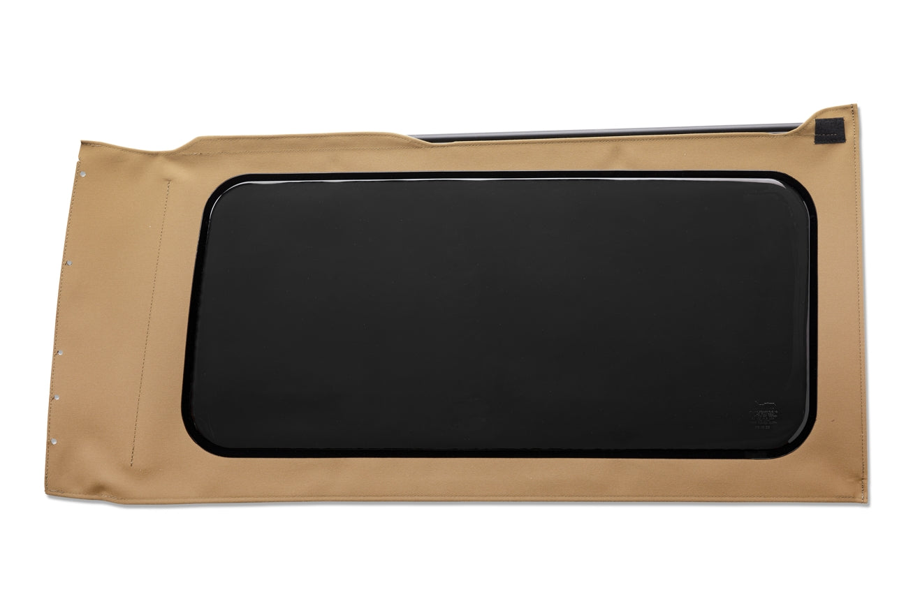 OE JL Replacement Windows Jeep 2018-26 Wrangler JL Quarter Right Hand 2-Door Tan Twill Tinted Bestop