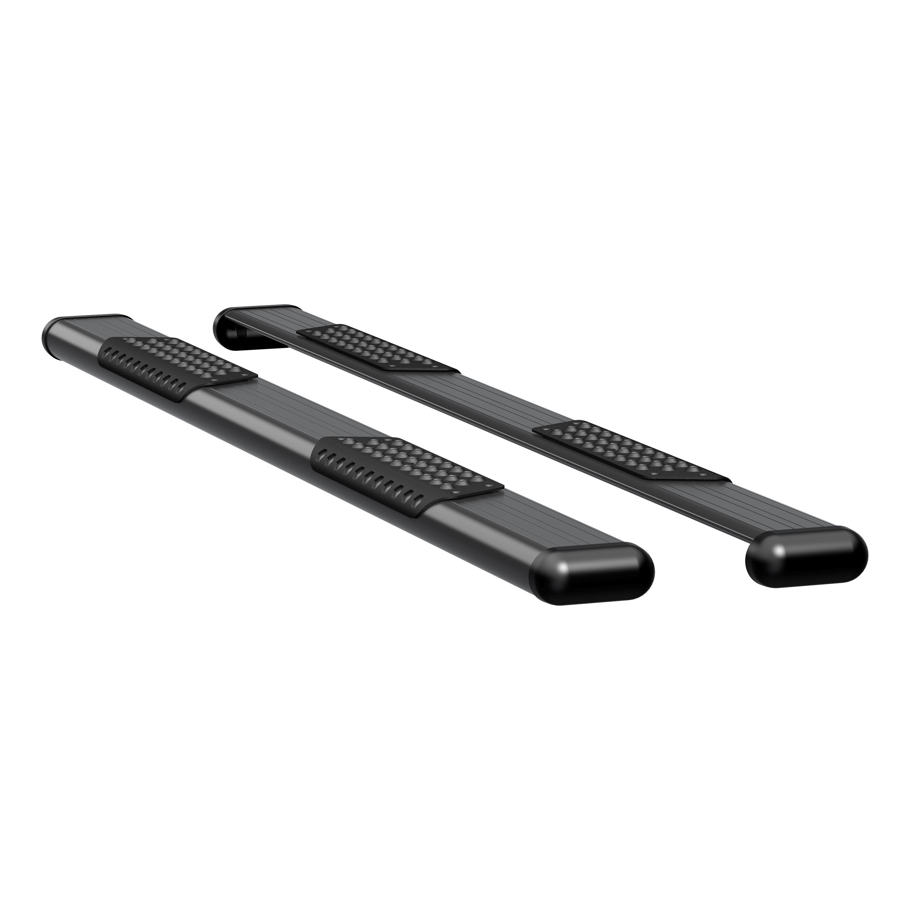 LUVERNE O-Mega II 6" x 88" Black Aluminum Side Steps, 2015-2026 Ford F-150, 2017-2026 Ford F-250/F-350/F-450 Super Duty, 2022-2025 Ford F-150 Lightning