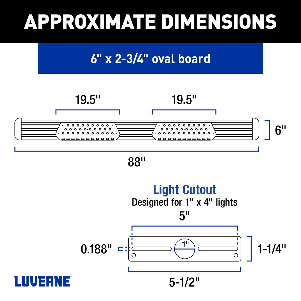 LUVERNE Aluminator 3-Light Side Steps, 2019-2026 Ram 1500