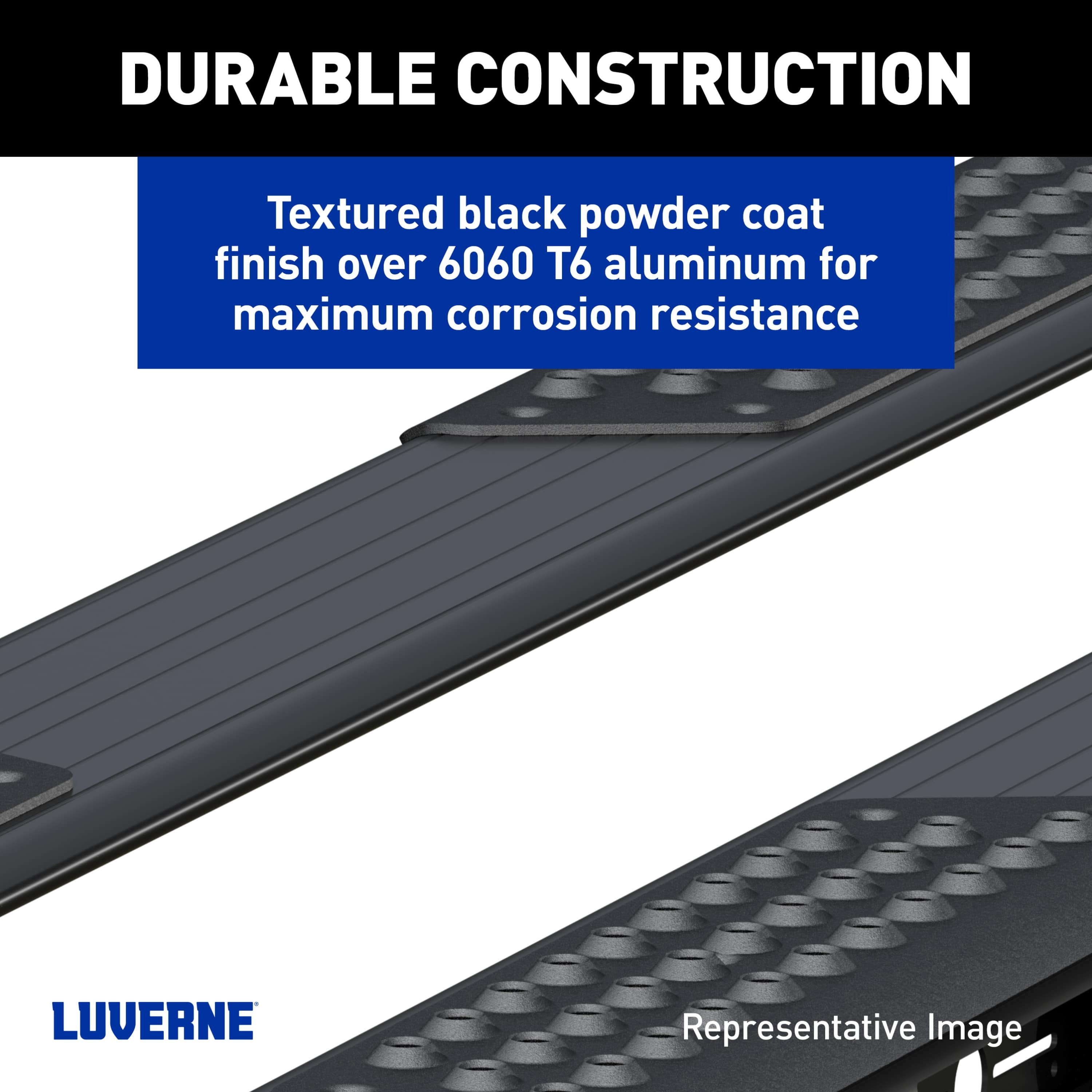 LUVERNE Aluminator 5-Light Side Steps, 2019-2024 Ram 1500, 2019-2026 Ram 2500/3500