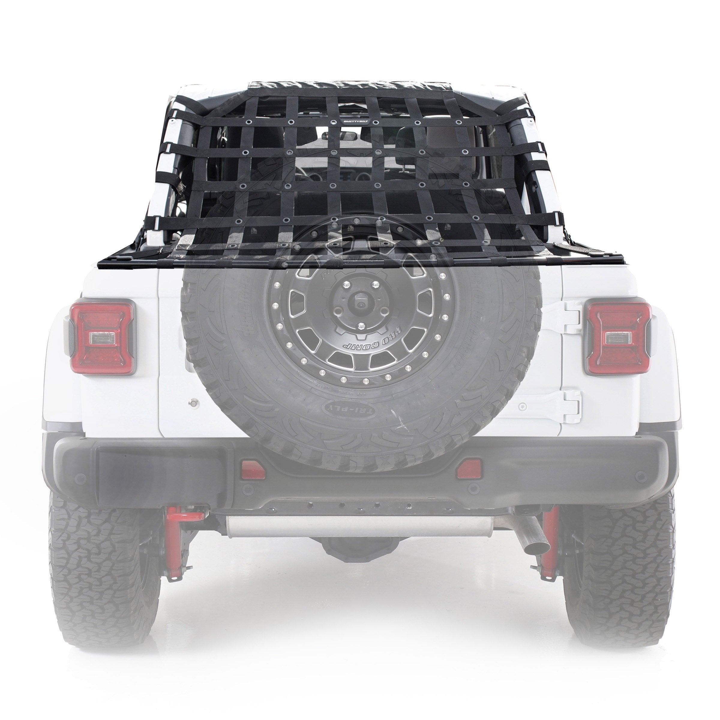 C - Res2 Cargo Restraint System Black 2 Inch Webbing 2018-2023 Jeep Wrangler JL 4 Door 3.6L Smittybilt
