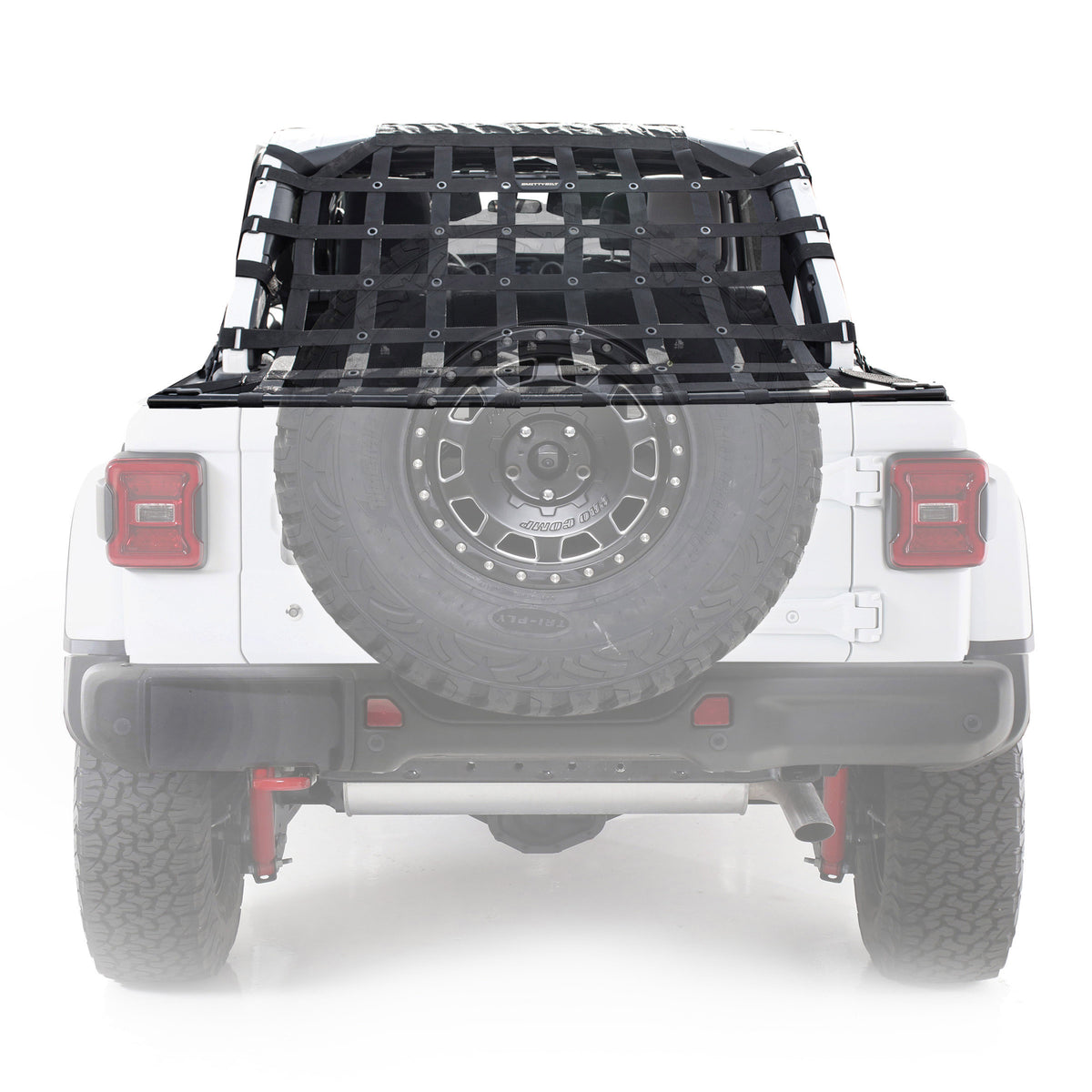 C - Res2 Cargo Restraint System Black 2 Inch Webbing 2018-2023 Jeep Wrangler JL 4 Door 3.6L Smittybilt